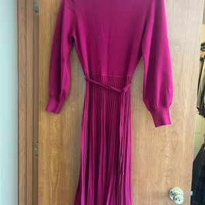 Elegant Berry Red Dress